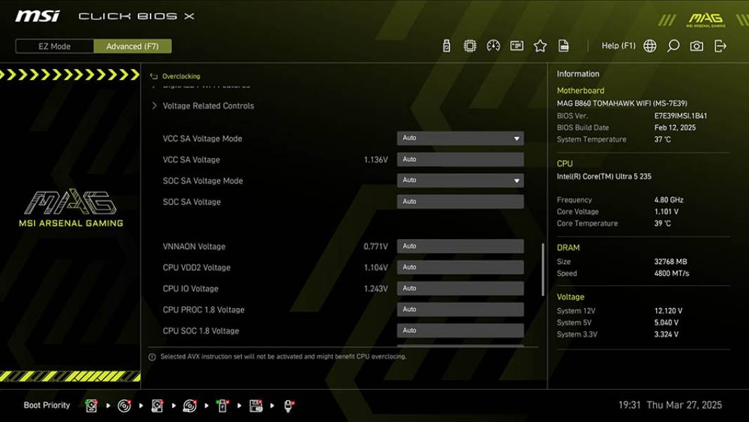 MSI MAG B860 TOMAHAWK WIFI-5